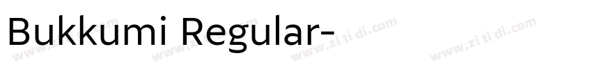 Bukkumi Regular字体转换